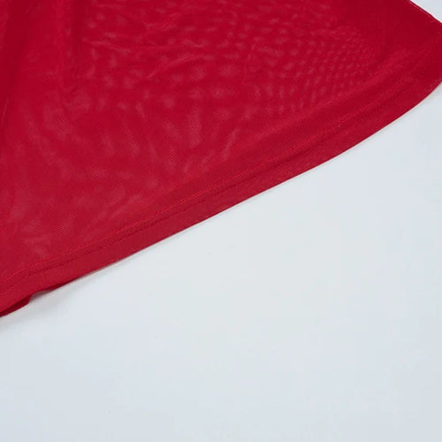 Load image into Gallery viewer, Spaghetti Strap Mesh Pleated Sexy Crop Tops Women Red Strapless Sleeveless Backless Skinny Club Tank Tops Clubwear
