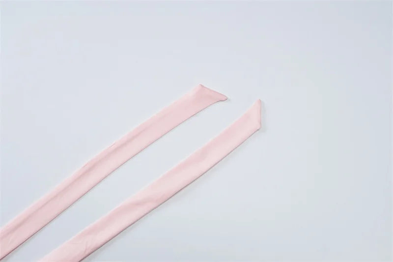 Ruffle Sexy Skirt Two Piece Sets Women Halter Lace-up Crop Top And Mini Skirt Female Beach Club Party 2 Piece Set