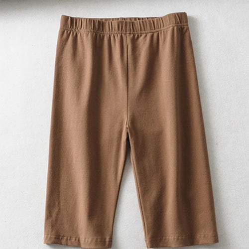 Load image into Gallery viewer, sexy women cotton high waist elastic pure color slim Knee-Length bike shorts female
