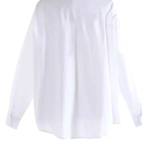 Load image into Gallery viewer, Women White Three-Dimensional Butterfly Bow Big Size Blouse New Lapel Long Sleeve Shirt Fashion Spring Autumn 2025 1DJ0005
