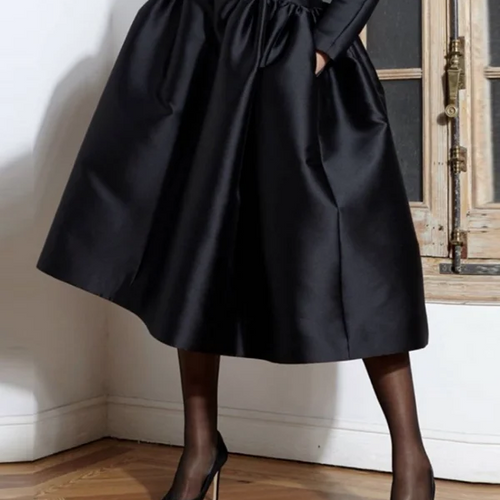 Load image into Gallery viewer, Autumn Party Evening Black Simple Long Dress for Women 2025 Spring New Long Sleeves Female Elegant A-line Midi Dresses
