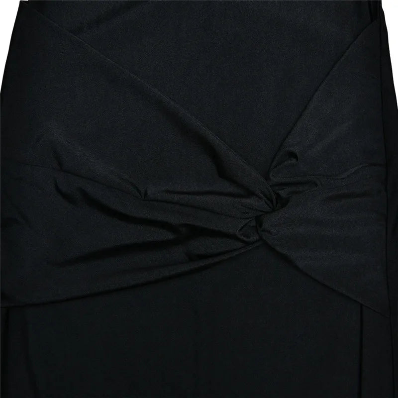 Strapless Backless Sexy Maxi Dress For Women Fashion One Shoulder Sleeveless Bodycon Club Party Long Dress Elegant