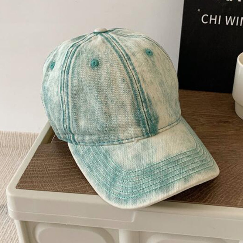Simple Washed Cotton Adjustable Solid color Baseball Cap Unisex couple cap Fashion Leisure dad Hat fishing Snapback cap