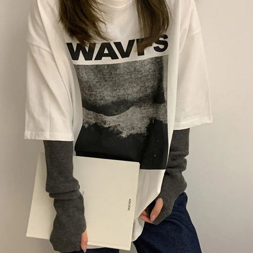 Load image into Gallery viewer, Women&#39;s T-shirts Creative Fashion White T Shirt Female Summer Tee Shirt Short Sleeve  Harajuku Streetwear
