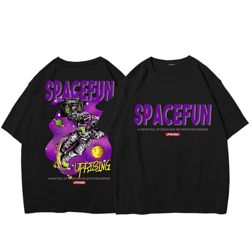 Load image into Gallery viewer, Creative Astronaut Moon Print T-Shirts  Streetwear Men Fashion Summer Tops Harajuku Casual Short Sleeve Tees Hip Hop
