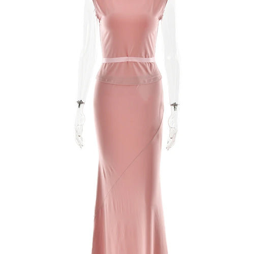 Load image into Gallery viewer, Elegant Sleeveless Round Neck Slim Fit Top And Skirt Set For Women's Fashion Autumn Winter New 2025 Party Two-piece Set
