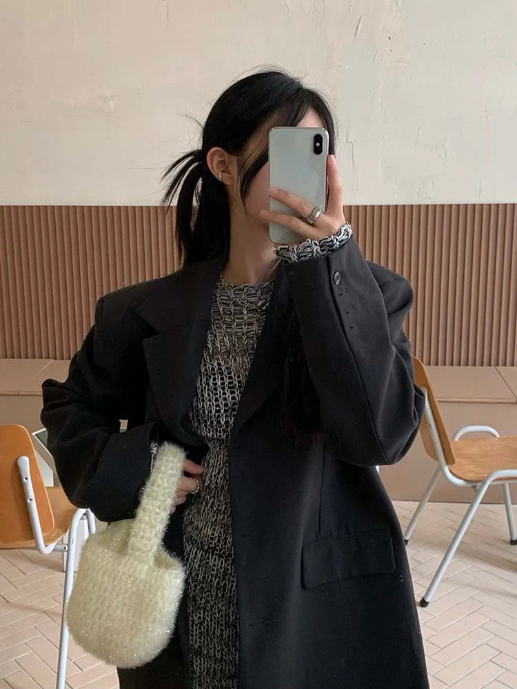 Y2k Aesthetic Pullover Harajuku Gothic Knitted See Through Sweater Grunge Autumn Jumper Japanese Fashion Knitwear Tops