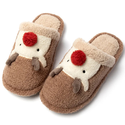 Load image into Gallery viewer, Slippers Woman Lovely Furry Women&#39;s Home Slippers Winter House Shoes Women Indoor Slippers Plush Winter Shoes Pantuflas Mujer
