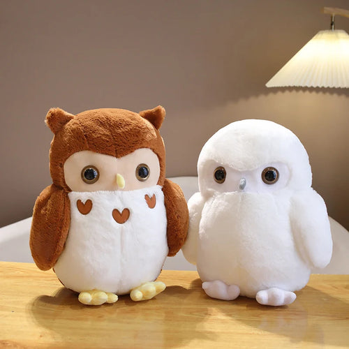 Load image into Gallery viewer, 30/40cm Stuffed Couple Owl Doll Simulation Animal Toy Cute Bird Doll Brown Owl White Owl Cartoon Plush Toy Children Girls Gift
