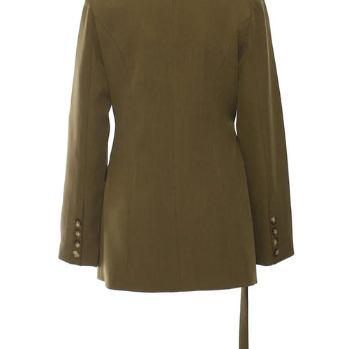 Load image into Gallery viewer, Women Wine Red Cross Irregular Elegant Blazer New V-neck Long Sleeve Jacket Fashion Tide Spring Autumn 2025 1DH7482
