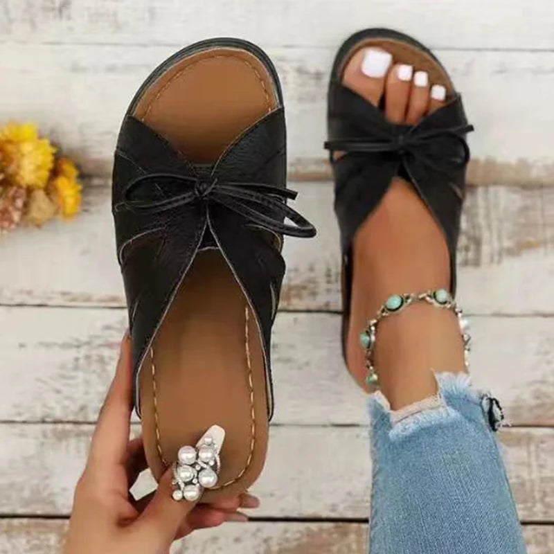 Women's Sandals Sweet Summer Shoes Woman Heels Sandals Summer Slippers Sandalias De Mujer Inddor Outdoot Heeled Footwear Women