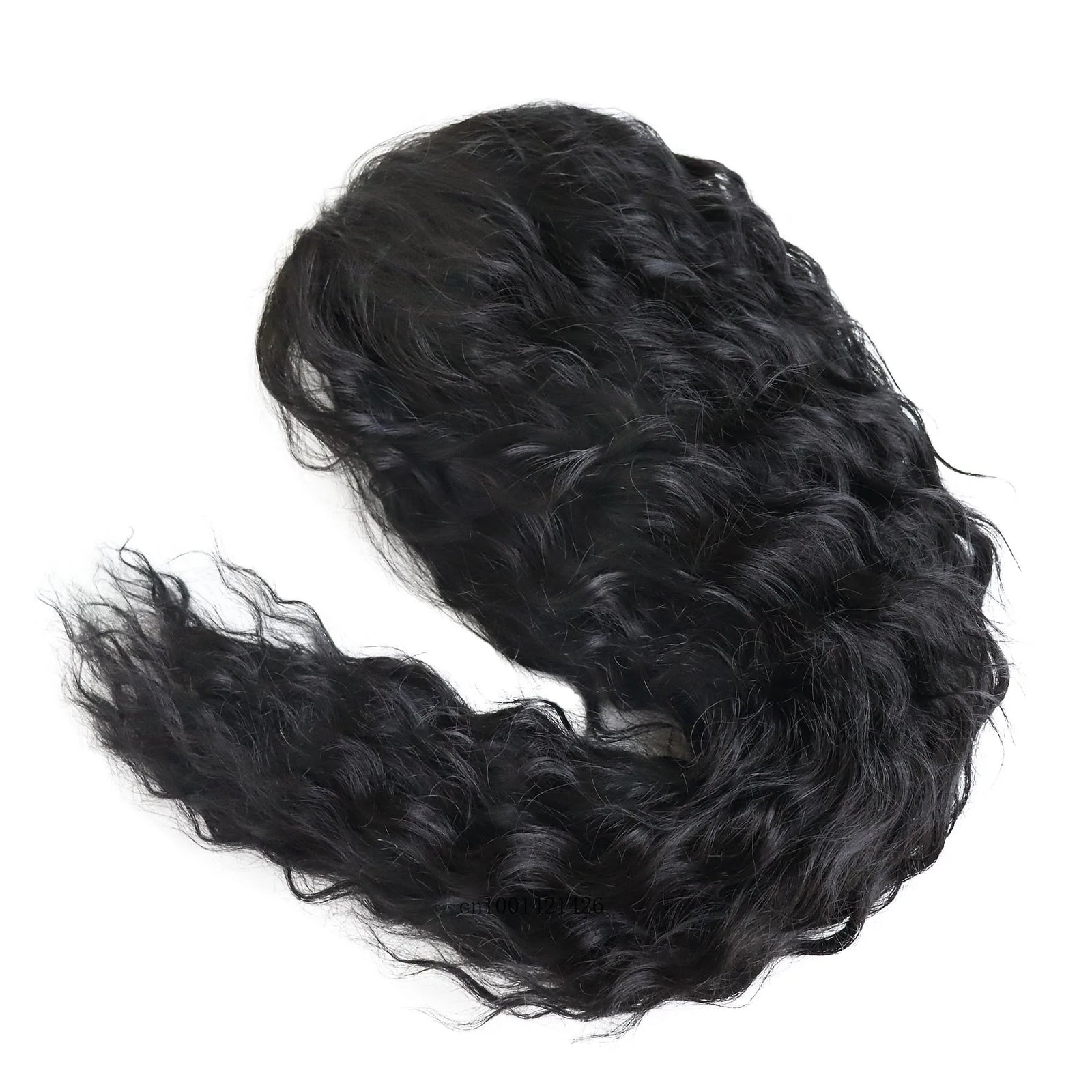 Long Black Wigs for Women Synthetic Hair Cosplay Wig with Free Part Hairline Thick Big Volume Costume Wigs Black Color Halloween