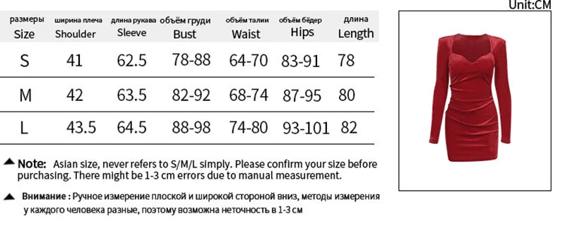 Velvet Long Sleeve Sexy Mini Dress For Women Autumn Winter New Square Collar Bodycon Ruched Club Party Dress Elegant