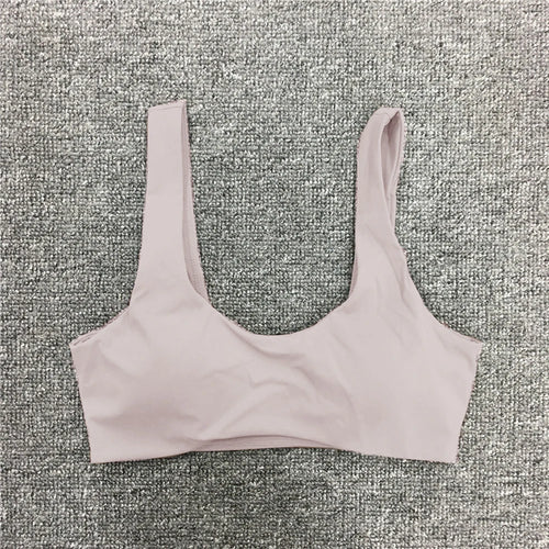 Load image into Gallery viewer, Women Nude Underwear Sports Bras Fitness Yoga Running Jogging Gym Wear Stretch Padded Sling Sport Top Athletic Vest Yoga Bra
