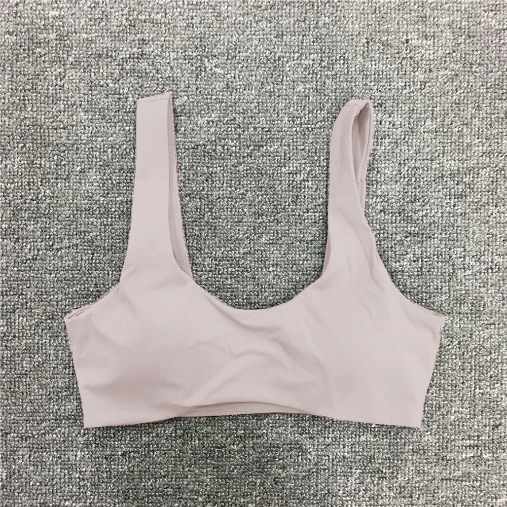 Women Nude Underwear Sports Bras Fitness Yoga Running Jogging Gym Wear Stretch Padded Sling Sport Top Athletic Vest Yoga Bra
