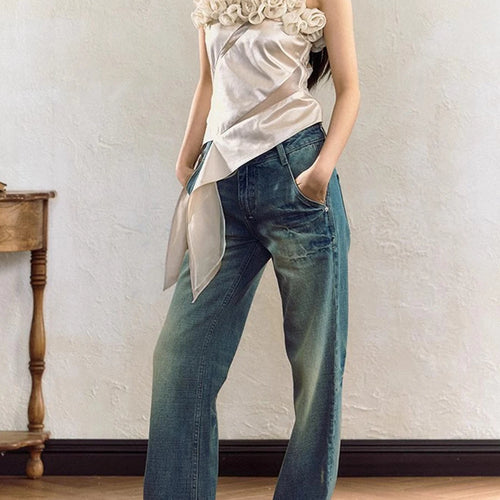 Load image into Gallery viewer, Hit Color Slimming Spliced Appliques Vests For Women Strapless Sleeveless Tunic Temperament Chic Vest Female New
