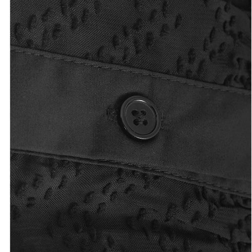 Load image into Gallery viewer, Women Blue Grid Hollow Out Big Size Midi Shirt Dress New Lapel Short Sleeve Fashion Tide Spring Summer 2025 1DJ1208
