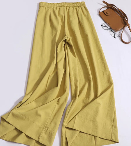 Korean Fashion Women Solid Pleated Pants New High Waisted Casual Wide Leg Trousers Summer Office Lady Clothing 2024 Simplicity