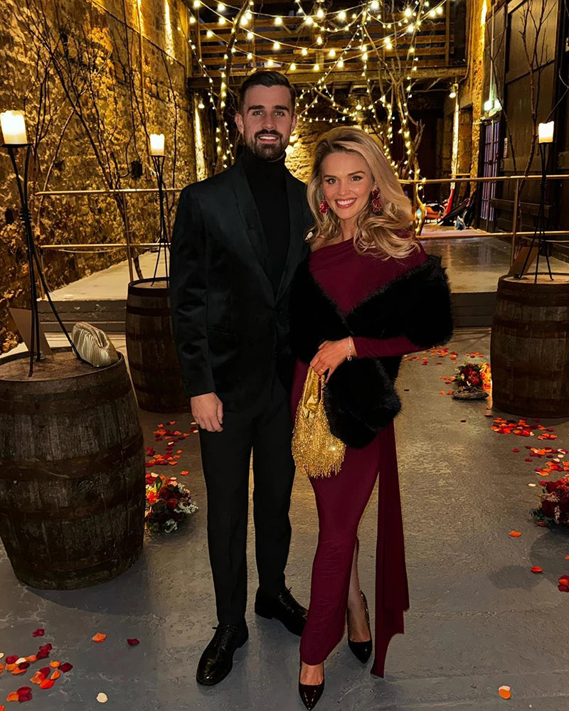 Skew Collar Long Sleeve Sexy Maxi Dress For Women Gown Fashion Backless Draped Ruched Bodycon Club Long Dress Elegant