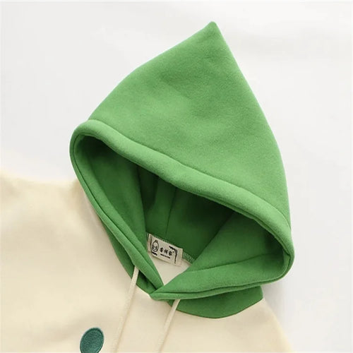 Load image into Gallery viewer, Women Hooded Sweatshirt Casual Loose Long Sleeve Cartoon Embroidery Hoodies Female Winter Fleece Thick Pullover
