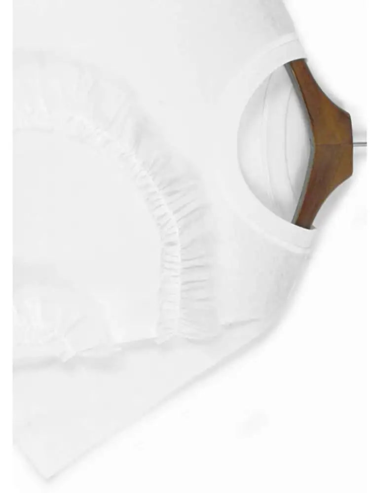 Women Gray Mesh Ruffles Big Size Mini T-shirt Dress New Round Neck Short Sleeve Fashion Tide Spring Summer 2025 1DH9812