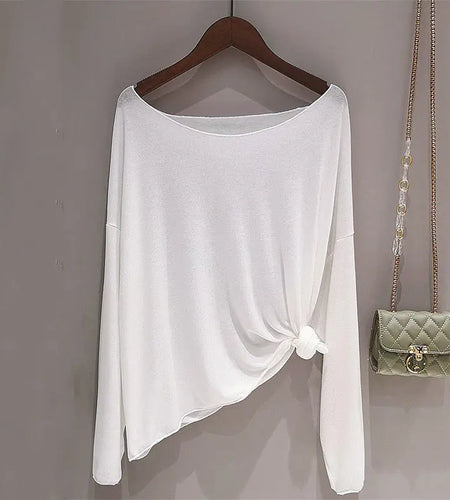 Women Black Tops White Ins Summer T-shirt Basic Sun-proof Blouses All-match Korean Hot Ladies Loose Tee Casual Popular Femme