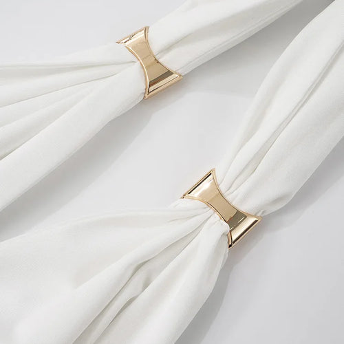 Load image into Gallery viewer, Halter Deep V Neck Sexy Maxi Dress For Women Fashion Solid Sleeveless Backless Lace-up Club Party Long Dress Vestido
