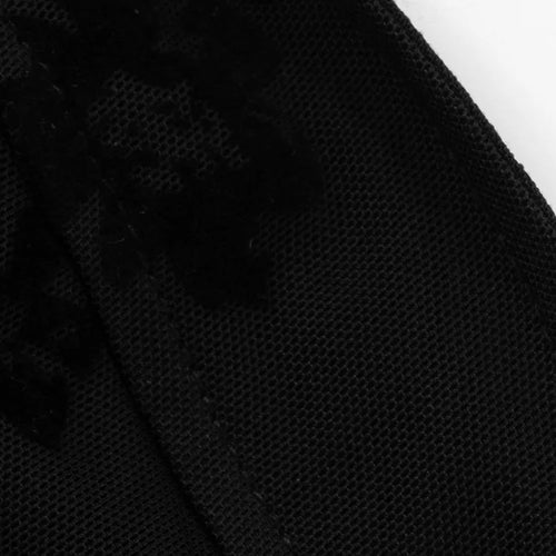 Load image into Gallery viewer, See Through Lace Sexy Mini Dress Women Patchwork Short Sleeve Square Collar Backless High Waist Pleated Club Dress
