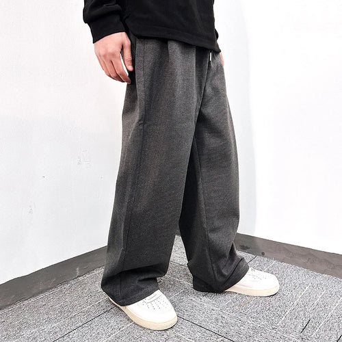 Load image into Gallery viewer, Men's Sweatpants Lace Up Design New Summer American Style Loose Solid Color Trendy Sanitary Pants Male Trousers 9W1742
