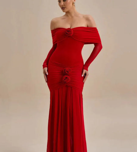 Elegant Mesh Patchwork Long Sleeve One Shoulder Bodycon Party Evening Dress Women Sexy Backless Slim New 2025 Vestido