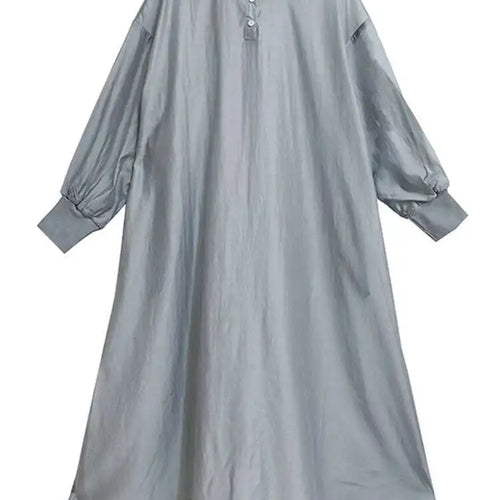 Load image into Gallery viewer, Women Khaki Mesh Perspective Big Size Thin Dress New Round Neck Long Sleeve Fashion Tide Spring Autumn 2025 1DH7412
