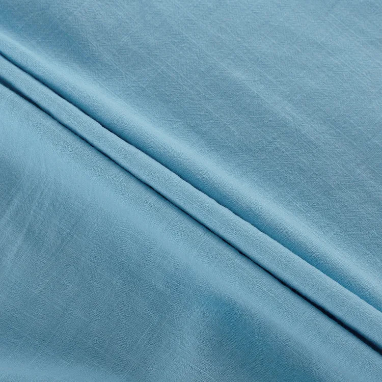 Short Puff Sleeve Maxi Dress For Women Fashion Autumn New Blue V Neck Loose Basic Casual Long Dress Elegant Gown