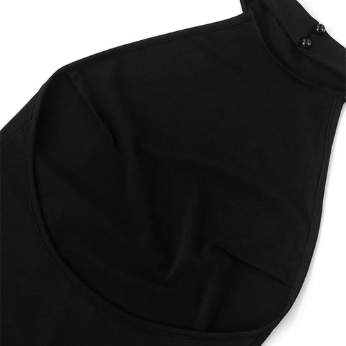 Load image into Gallery viewer, Patchwork Halter Backless Sexy Midi Dress Women Gown Elegant Fashion Contrast Color Sleeveless Pleated Long Dress
