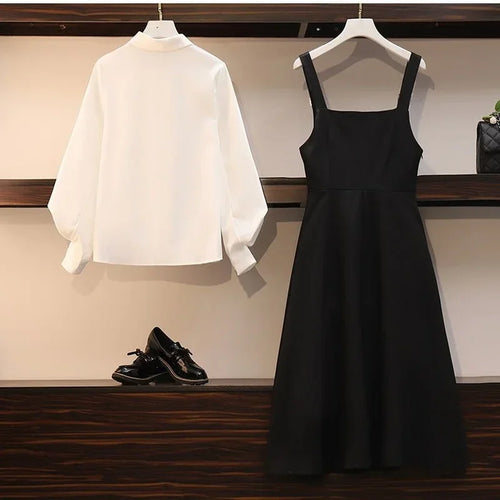 Load image into Gallery viewer, Korean Fashion Tank Wtrap Dress Women Kpop Casual Black Elegant Office Ladies Dresses Spring Chic Robe Clothes
