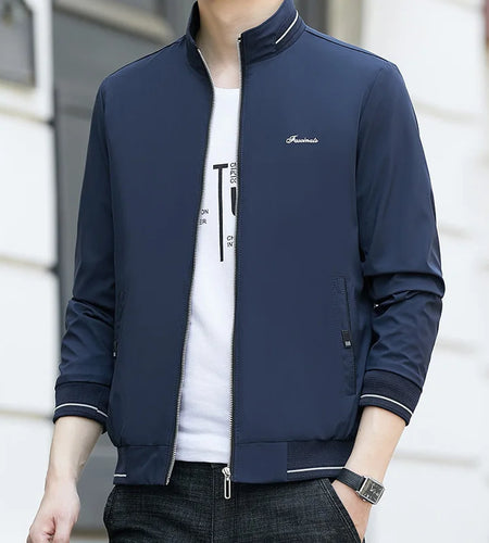 8XL Men's windbreakers Men's Jacket Coat Autumn business New Coat Men's Casual Slim Outer Clothes 7XL Plus size 6xl coats men