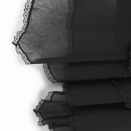 Load image into Gallery viewer, Women Black Flower Pearl Big Size Elegant Lace Midi Dress New V-Neck Short Sleeve Fashion Tide Spring Summer 2025 1DJ1419
