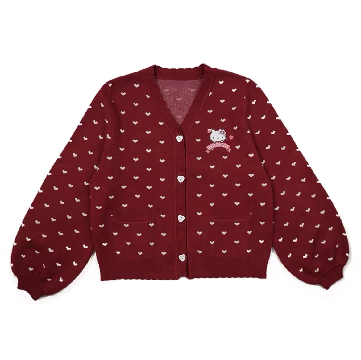 Japanese Kawaii Cartoon Embroidery Cardigans Y2k Aesthetic Women Knitted Star Jacquard Tops Streetwear Preppy Stylel Loose Coats