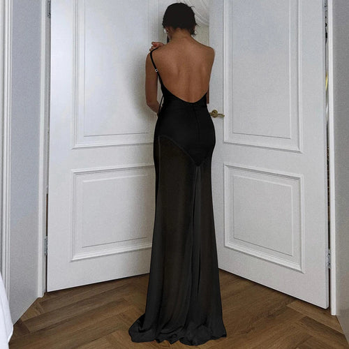 Load image into Gallery viewer, Spaghetti Strap Strapless Sexy Maxi Dress For Women Gown Elegant Off-shoulder Backless High Waist Bodycon Long Dress
