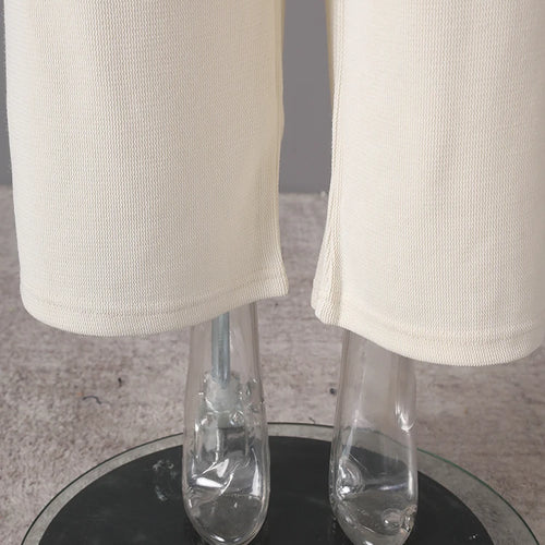 Load image into Gallery viewer, Beige Irregular Tank Top Brief Wide Leg Pants Two Piece Suit New Sleeveless Women Fashion Tide Spring Summer 2025 CPG3157
