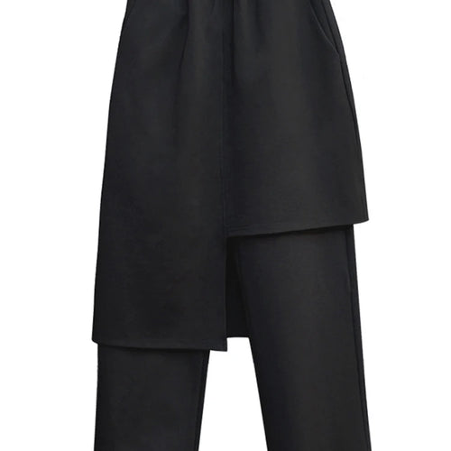 Load image into Gallery viewer, High Elastic Waist Black Irregular Long Harem Trousers New Loose Fit Pants Women Fashion Tide Spring Autumn 2025 1DC430
