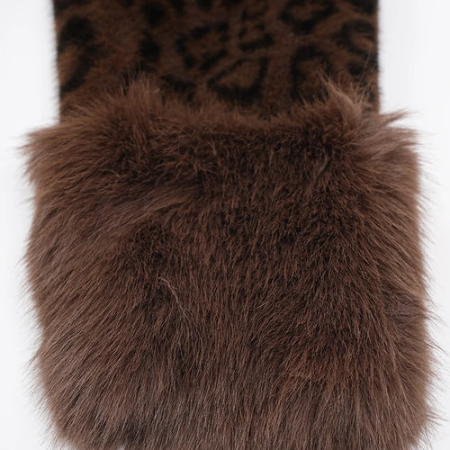 Load image into Gallery viewer, Brown Leoppard Print Big Size Long Faux Fur Jacket New Lapel Long Sleeve Women Coat Fashion Autumn Winter 2025 CPG2454
