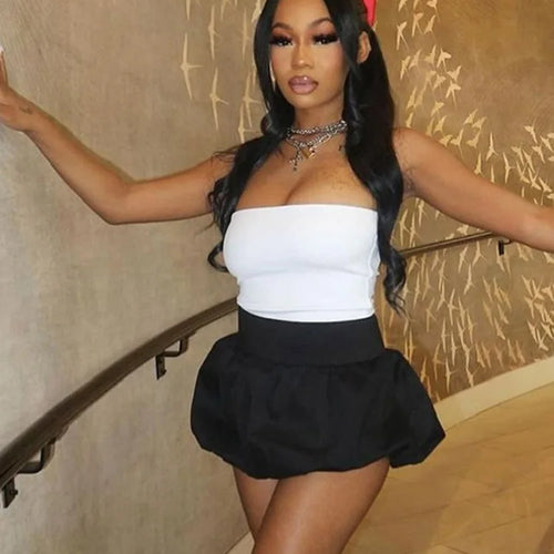 Load image into Gallery viewer, Ball Gown Skirts Women Y2K Hottie 2025 Summer Trend Midnight Waistband Miniskirts Birthday Streetwear Wild Bottoms
