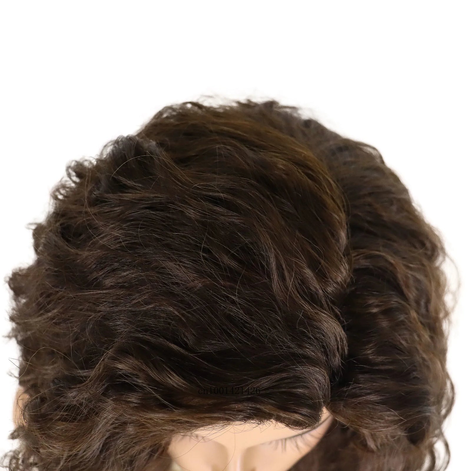 Brown Long Wig Synthetic Hair Casual Wig with Free Part Hairline Fluffy 28 Inch Big Volume Costume Wigs for Women Heat Resistant