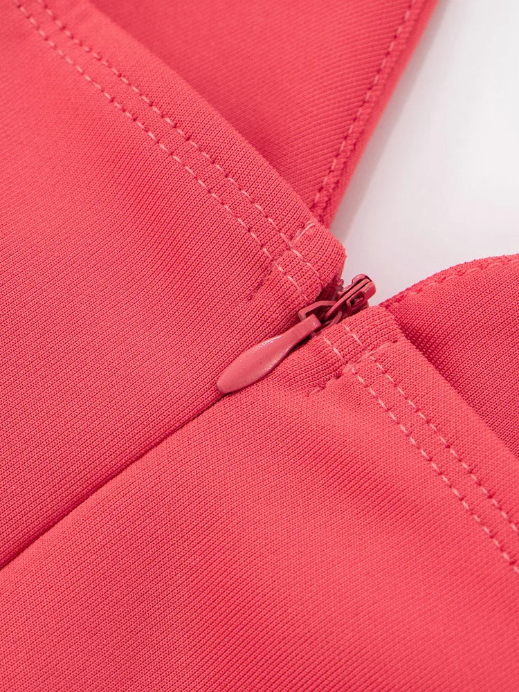 Off-shoulder Backless Split Sexy Maxi Dress Women Gown Pink Summer New Zipper Strapless Evening Club Party Long Dress