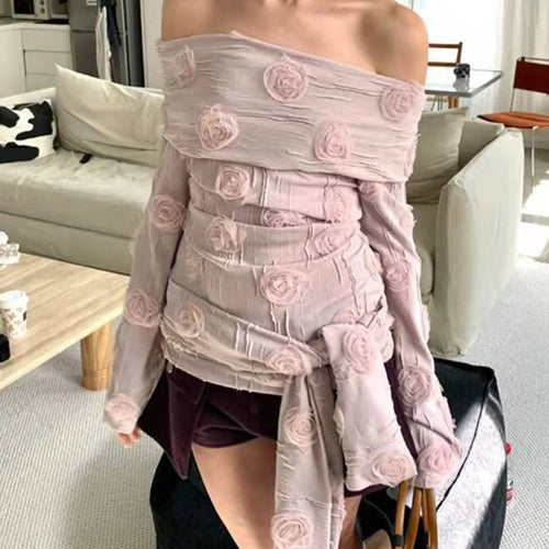 Load image into Gallery viewer, Slimming Spliced Appliques Elegant Vests for Women Slash Neck Long Sleeves Patchwork Folds Vest Female Clothing New
