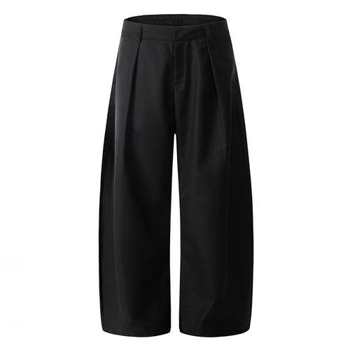 Load image into Gallery viewer, Men's Suit Pants Curved Knife Trendy New American Style Straight Wide Leg Solid Color High Street Male Trousers 9W1925
