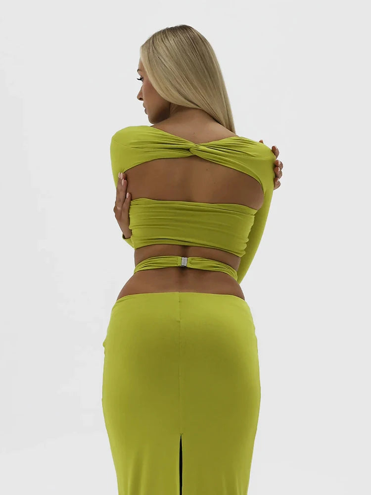 Strapless Hollow Out Spliced Tight Woman Dress Solid Preated Tight Feminine Maix Dress Elegant Prom Party Clothing 2023