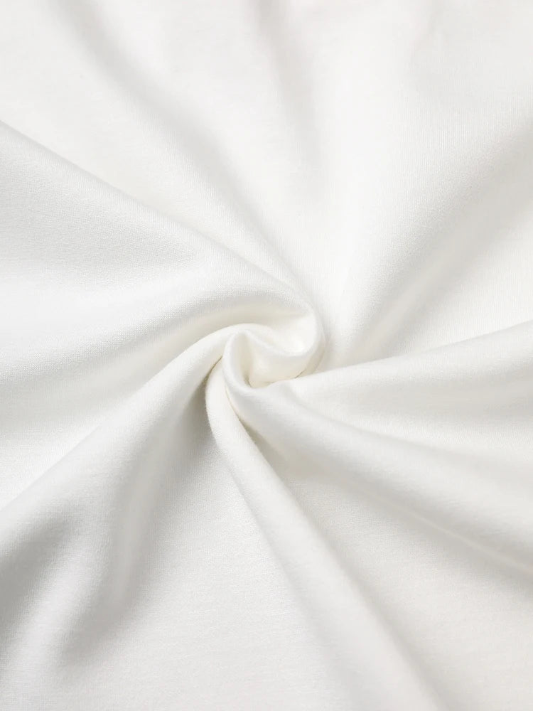 Women Black White Brief Big Size Casual Mini Dress New Round Neck Short Sleeve Fashion Tide Spring Summer 2025 1DH5840