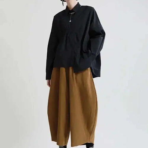 Load image into Gallery viewer, High Elastic Waist Coffee Shaped Long Wide Leg Pants New Loose Fit Trousers Women Fashion Tide Spring Autumn 2025 1DE2958
