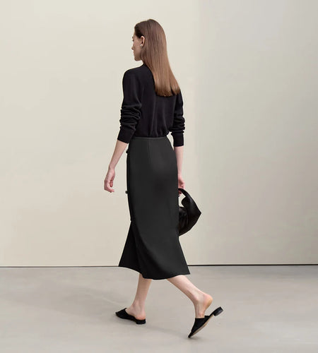 Women's Skirt 2026 Spring New Office Lady Anti-wrinkle Nail Flower Midi Skirt Elegant Versatile Women's Clothing 12621008